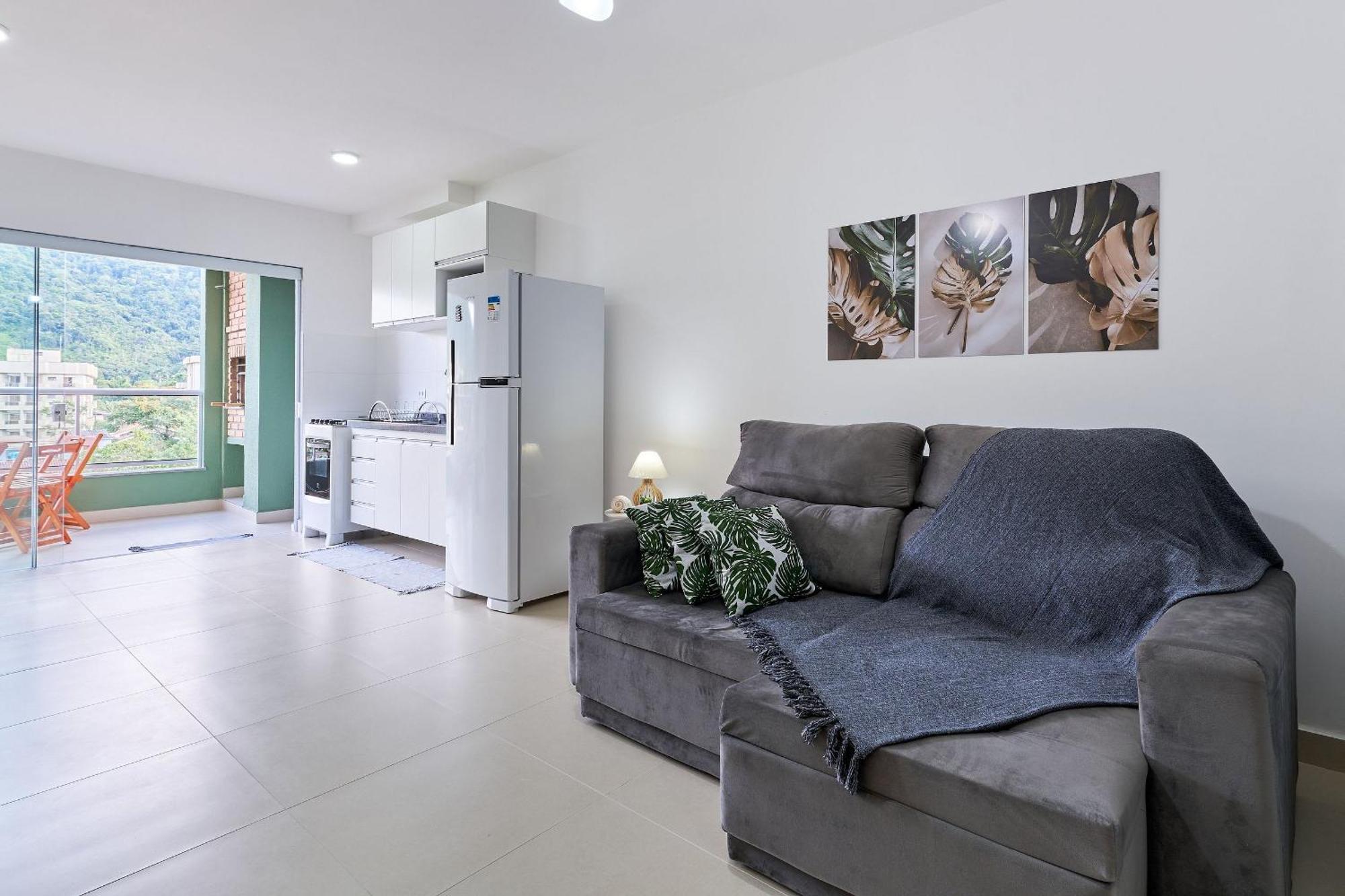 Apartamento Varanda Gourmet, 270mpraia, Vista Mar, Wifi264mbps *