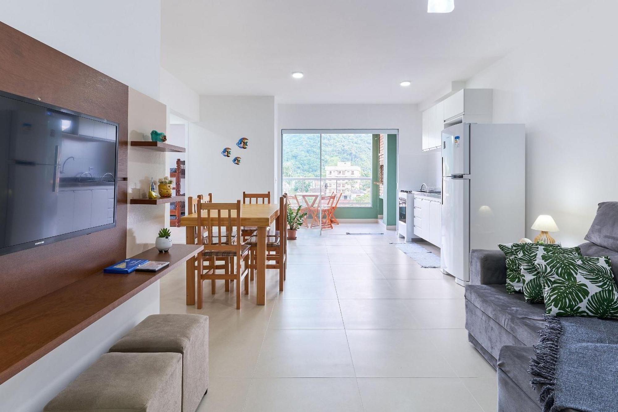 Apartamento Varanda Gourmet, 270mpraia, Vista Mar, Wifi264mbps *